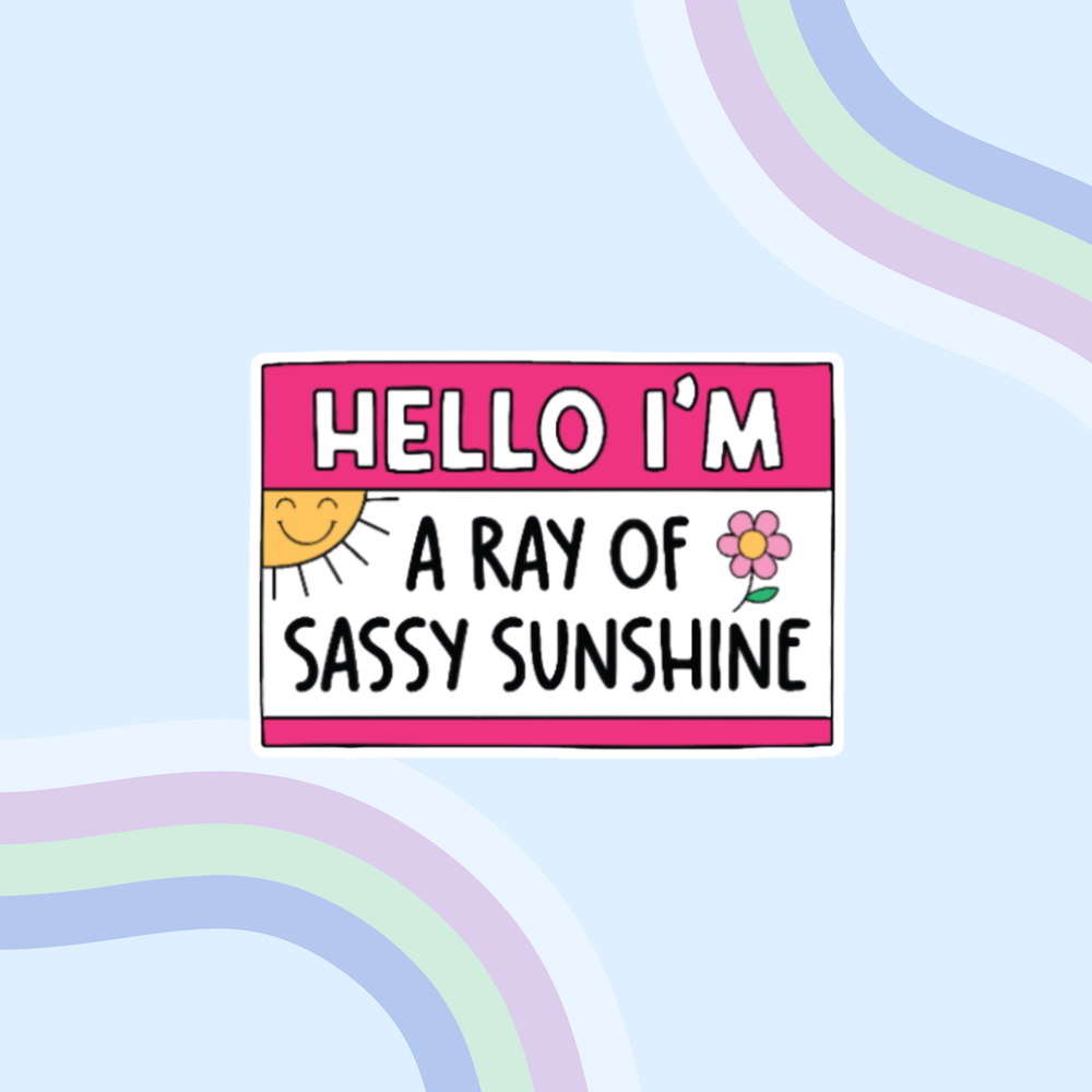 Ray Of Sunshine Sticker - Holographic