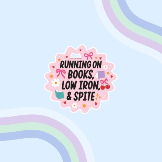 Running On Books Sticker - Holographic