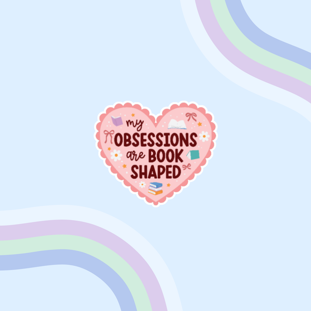 Book Obsession Sticker - Holographic