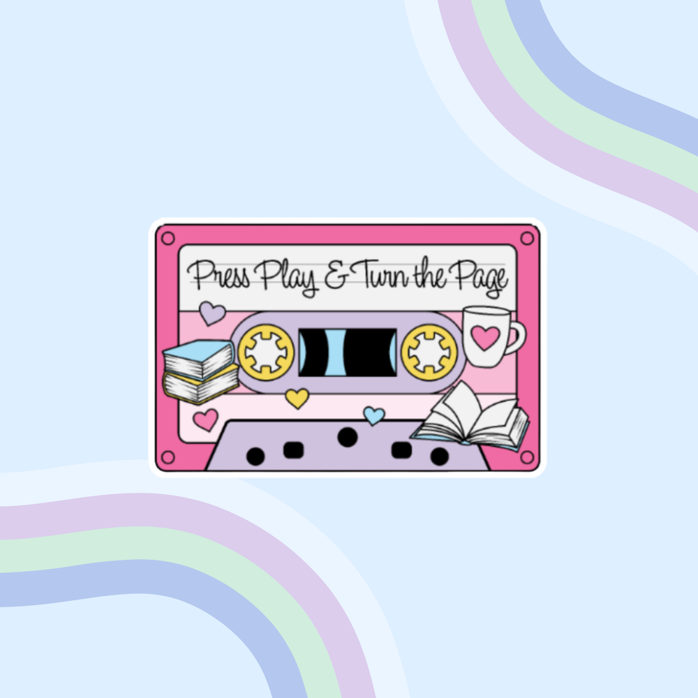 Press Play Sticker - Holographic