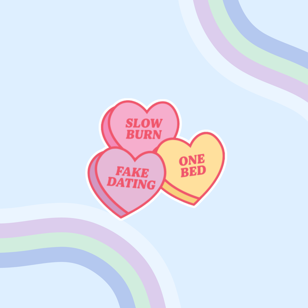 Heart Candy Tropes Sticker - Holographic