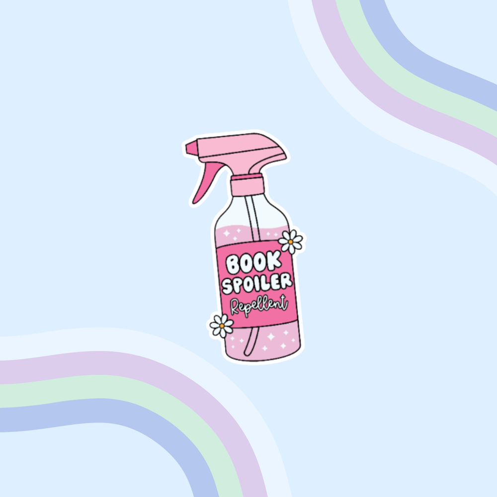 Book Spoiler Repellent Sticker - Holographic