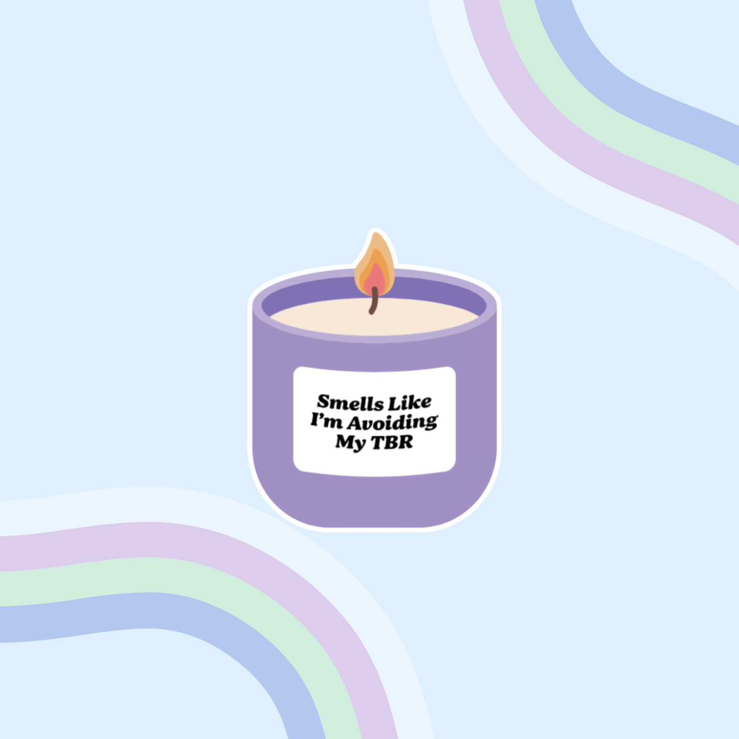 TBR Candle Sticker - Holographic